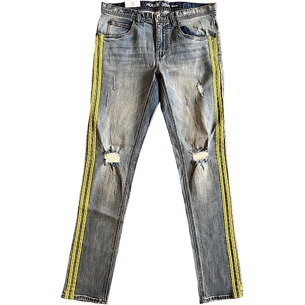 Ninth Hall Rogue Celcius Reflective Skinny Fit Jeans NWT - Picture 2 of 5